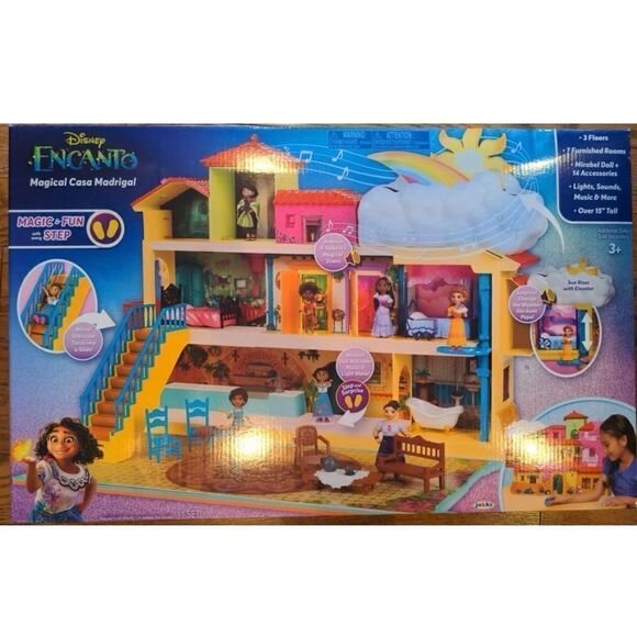 Magical casa Madrigal with Isabela doll and 18in Mirabel plush doll - Picture 7 of 16